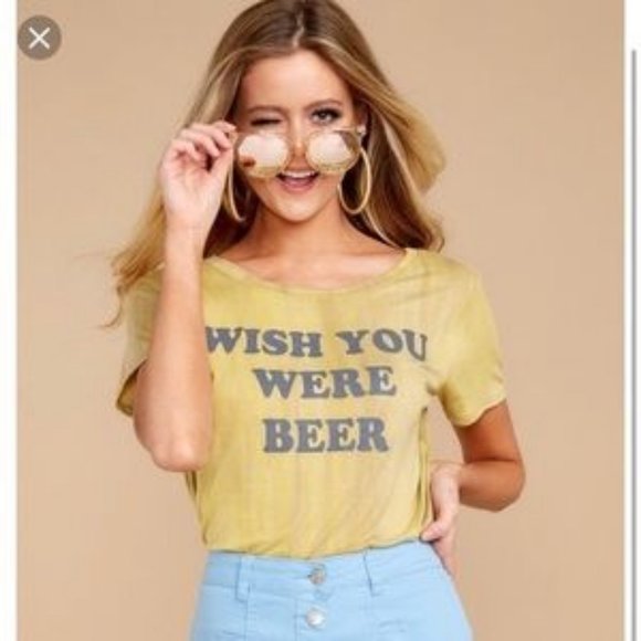Honey Belle Tops - "Wish You Were Beer" Soft Tee